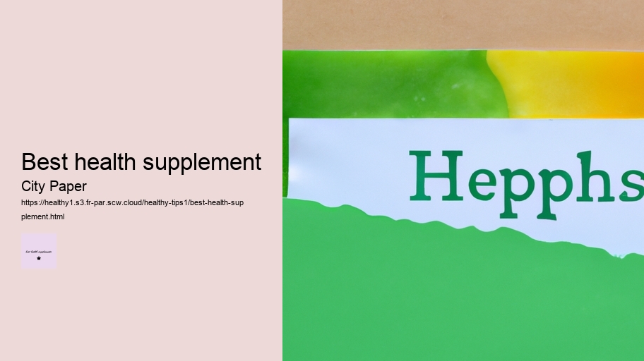 best health supplement