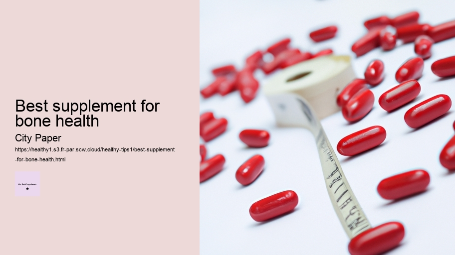 best supplement for bone health
