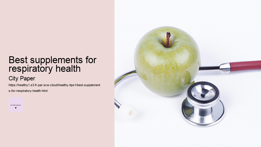best supplements for respiratory health